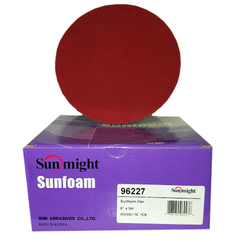 Sunmight Sunfoam 6 inch 5000G Velcro Foam Disc 10/box